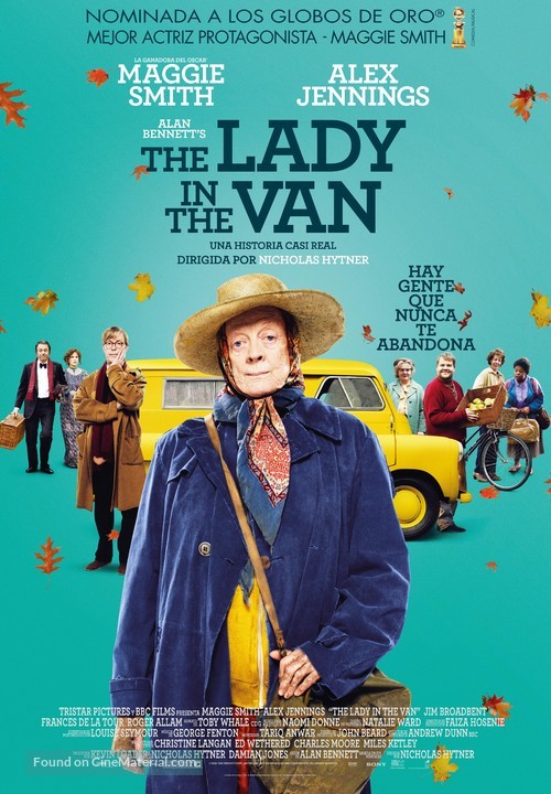 The Lady in the Van - Spanish Movie Poster