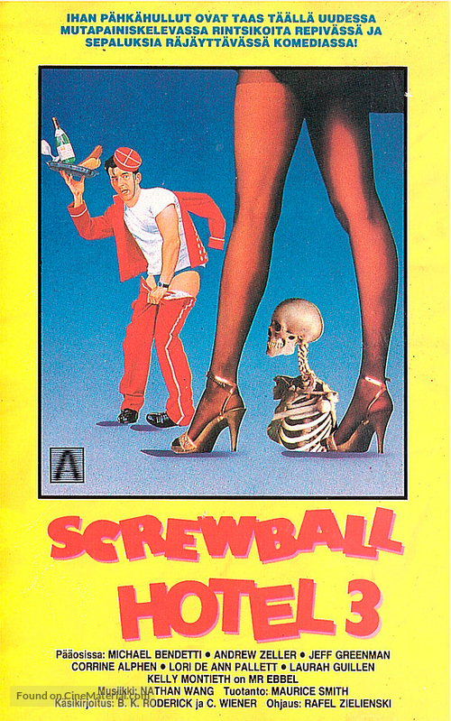 Screwball Hotel - Finnish VHS movie cover