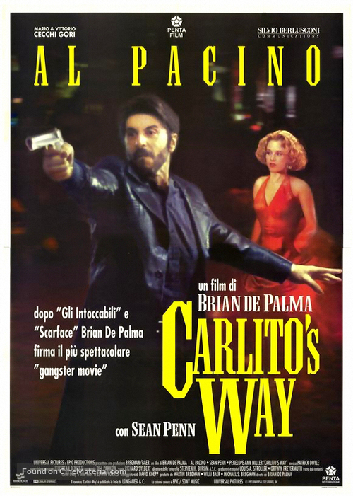 Carlito&#039;s Way - Italian Theatrical movie poster