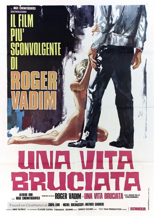 La jeune fille assassin&eacute;e - Italian Movie Poster