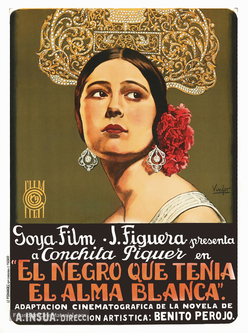 Negro que ten&iacute;a el alma blanca, El - Spanish Movie Poster