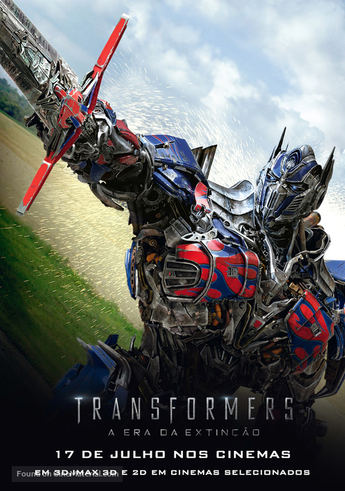 Transformers: Age of Extinction - Brazilian Movie Poster