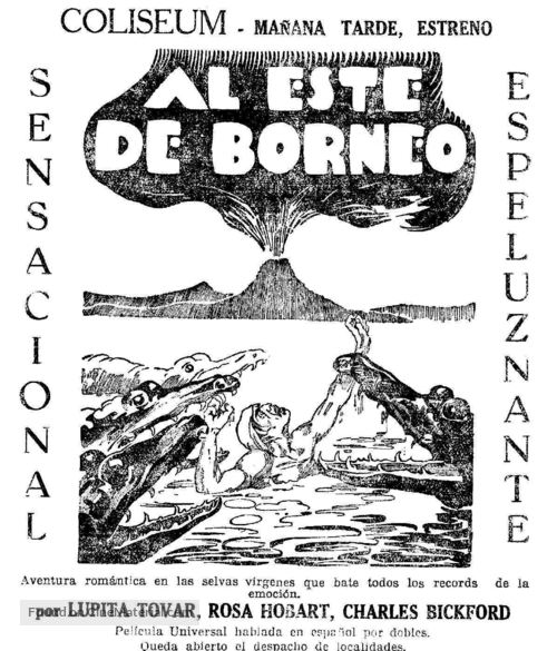 East of Borneo - Spanish poster