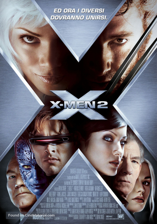 X2 - Italian Theatrical movie poster