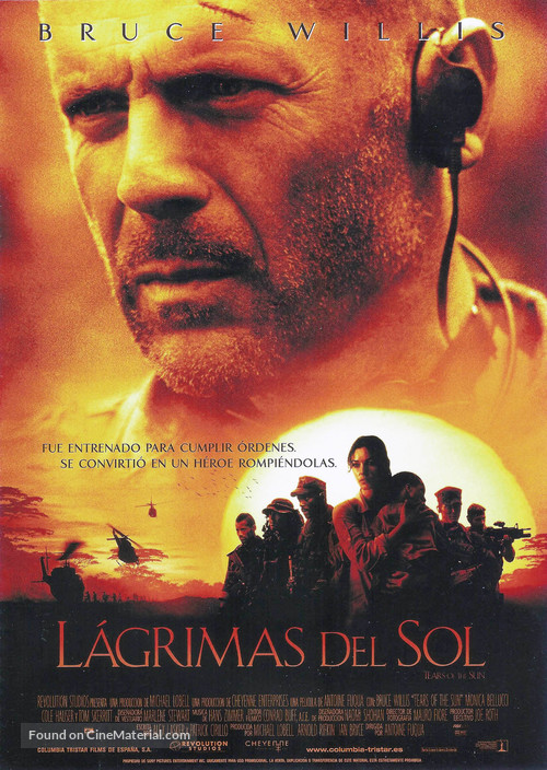 Tears of the Sun - Spanish Movie Poster