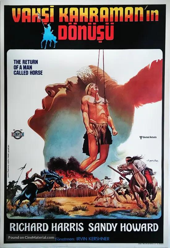 The Return Of A Man Called Horse 1976 Turkish Movie Poster The Return Of A Man Called Horse 1976 Turkish Movie Poster