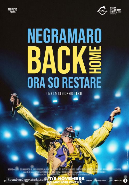 Negramaro - Back home. Ora so restare - Italian Movie Poster