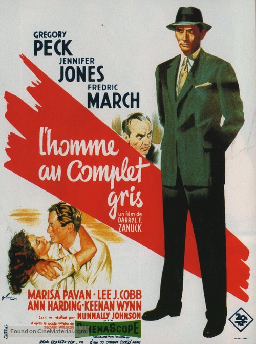 The Man in the Gray Flannel Suit - French Movie Poster