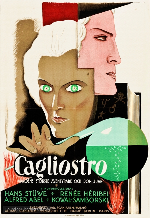 Cagliostro - Liebe und Leben eines gro&szlig;en Abenteurers - Swedish Movie Poster