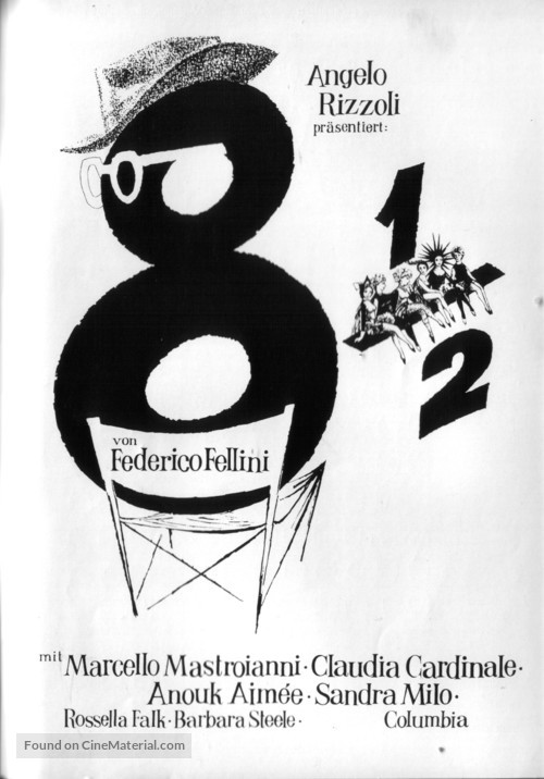 8&frac12; - German Movie Poster