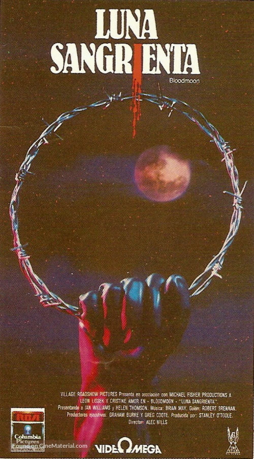 Bloodmoon - Argentinian VHS movie cover