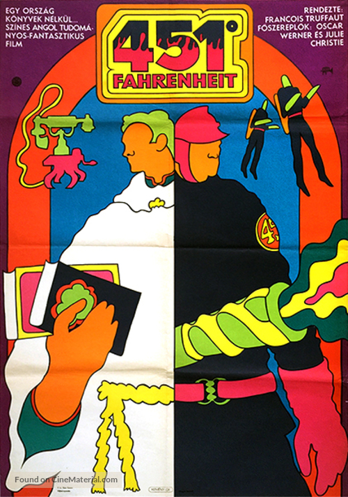 Fahrenheit 451 - Hungarian Movie Poster