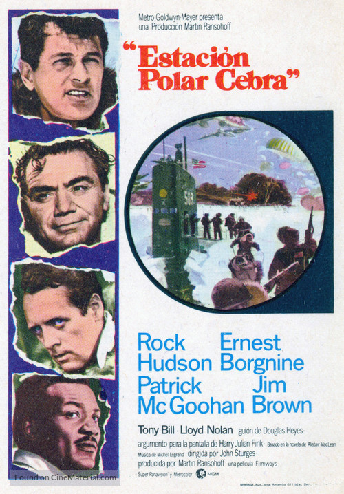 Ice Station Zebra - Spanish Movie Poster