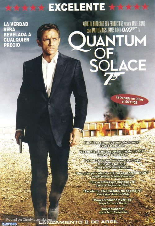 Quantum of Solace - Argentinian Video release movie poster
