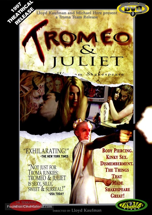 Tromeo and Juliet - Canadian DVD movie cover