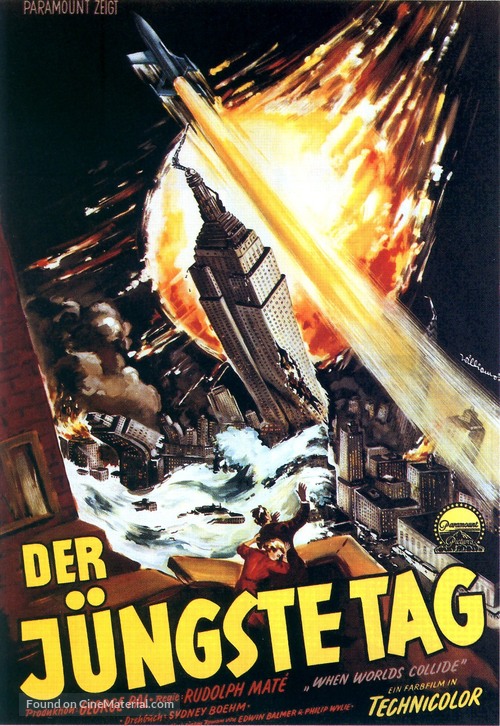 When Worlds Collide - German Movie Poster