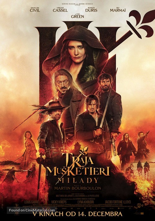Les trois mousquetaires: Milady - Slovak Movie Poster