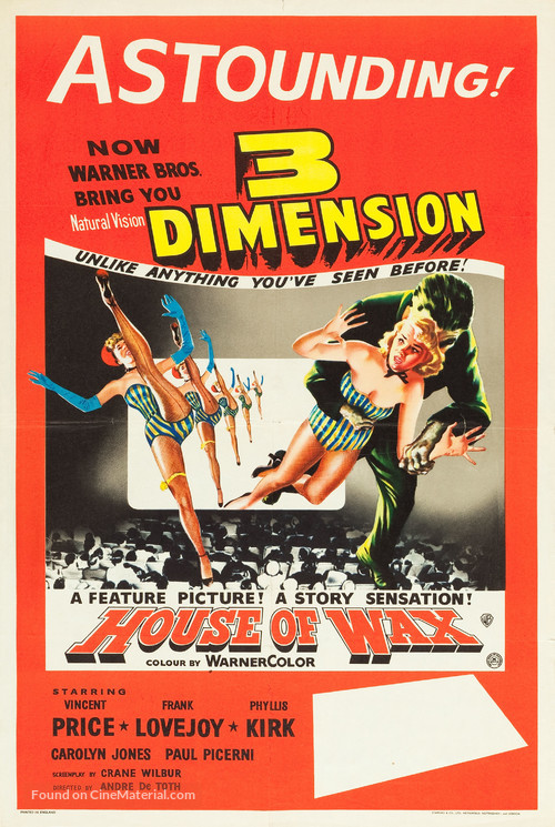 House of Wax - British Movie Poster