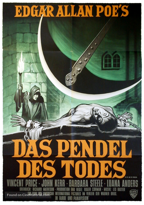 Pit and the Pendulum - German Movie Poster