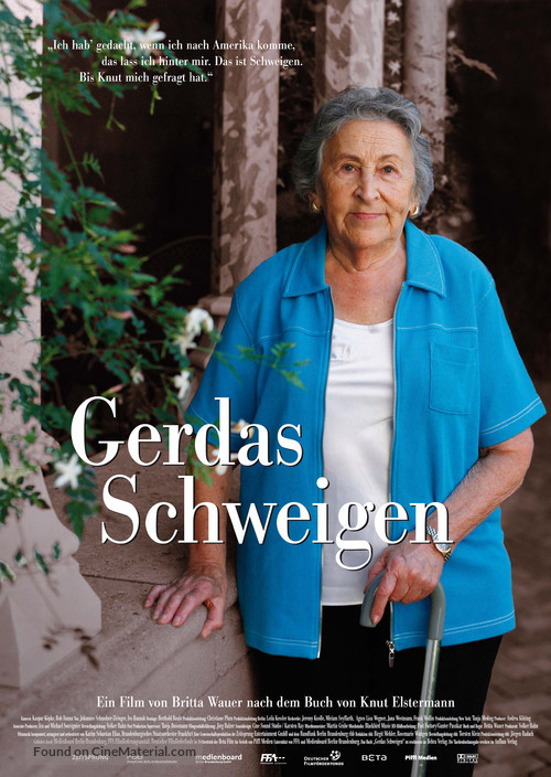 Gerdas Schweigen - German Theatrical movie poster