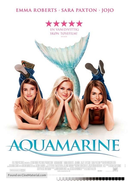 Aquamarine - Danish Movie Poster