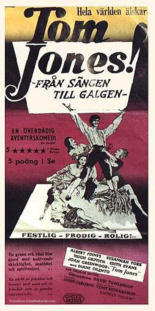 Tom Jones - Swedish Movie Poster