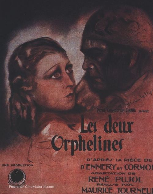 Les deux orphelines - French Movie Poster
