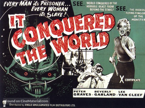 It Conquered the World - British Movie Poster