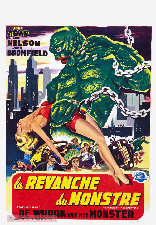 Revenge of the Creature - Belgian Theatrical movie poster