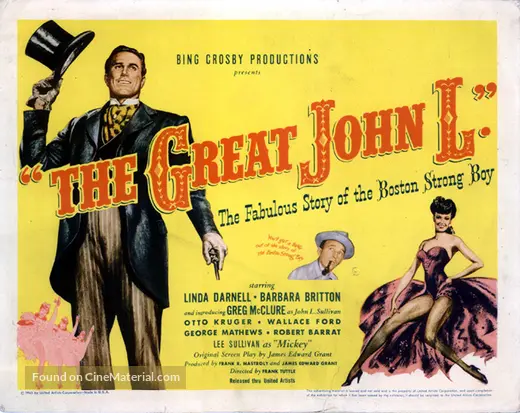 The Great John L. - Movie Poster