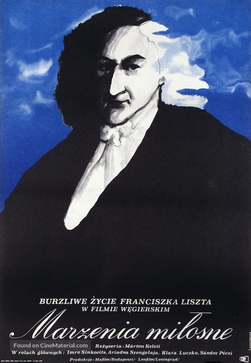 Szerelmi &aacute;lmok - Liszt - Polish Movie Poster