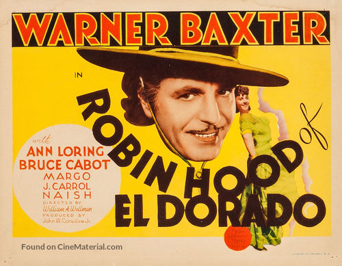 The Robin Hood of El Dorado - Movie Poster