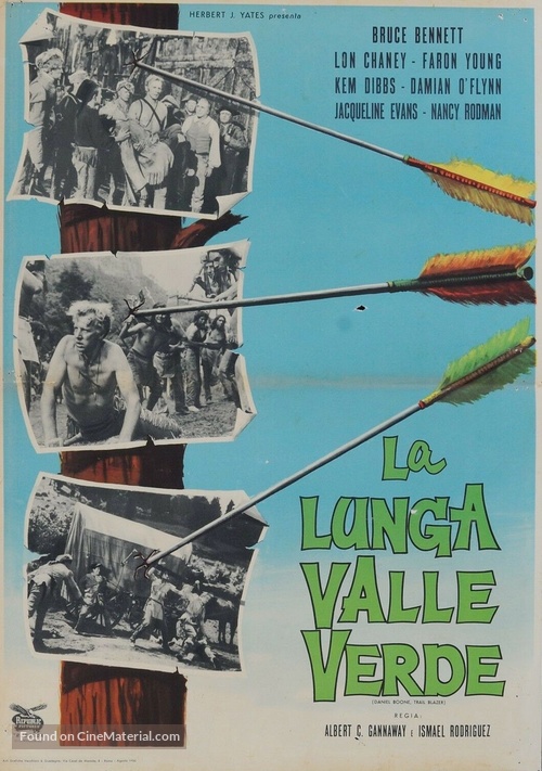 Daniel Boone, Trail Blazer - Italian Movie Poster