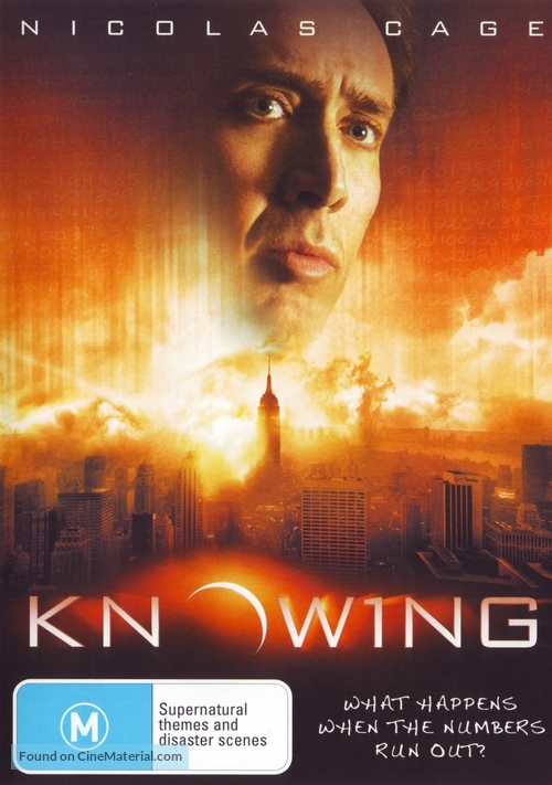 Knowing - Australian Movie Cover
