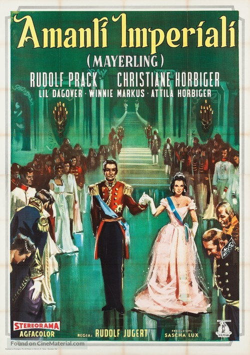 Kronprinz Rudolfs letzte Liebe - Italian Movie Poster