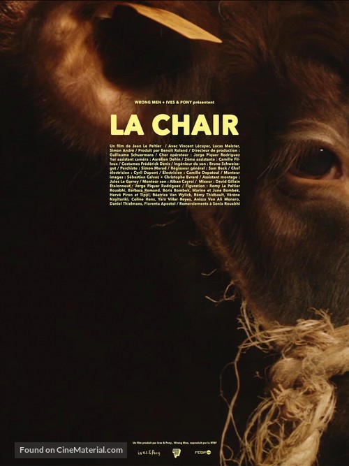 La chair - Belgian Movie Poster