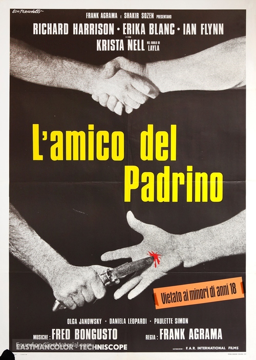 L&#039;amico del padrino - Italian Movie Poster