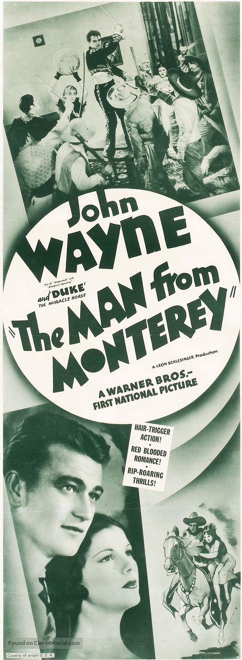 The Man from Monterey - Re-release movie poster