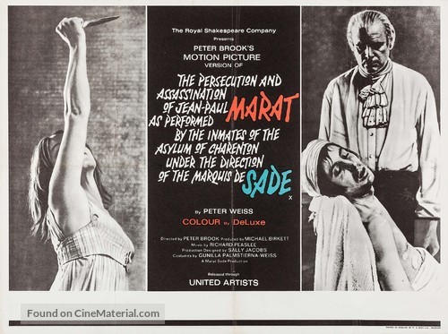 Marat/Sade - British Movie Poster