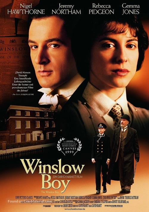 The Winslow Boy - German Movie Poster