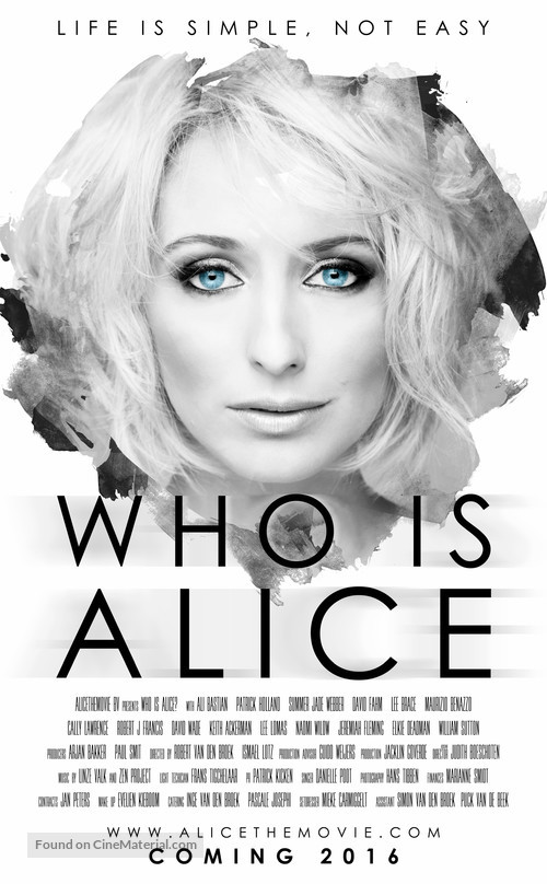 Who Is Alice? - Dutch Movie Poster