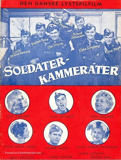 Soldaterkammerater - Danish Movie Poster