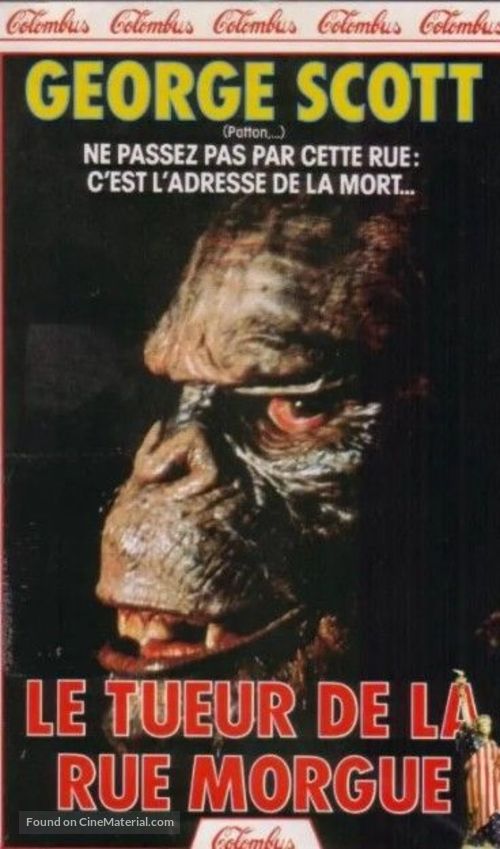 The Murders in the Rue Morgue - French Movie Cover