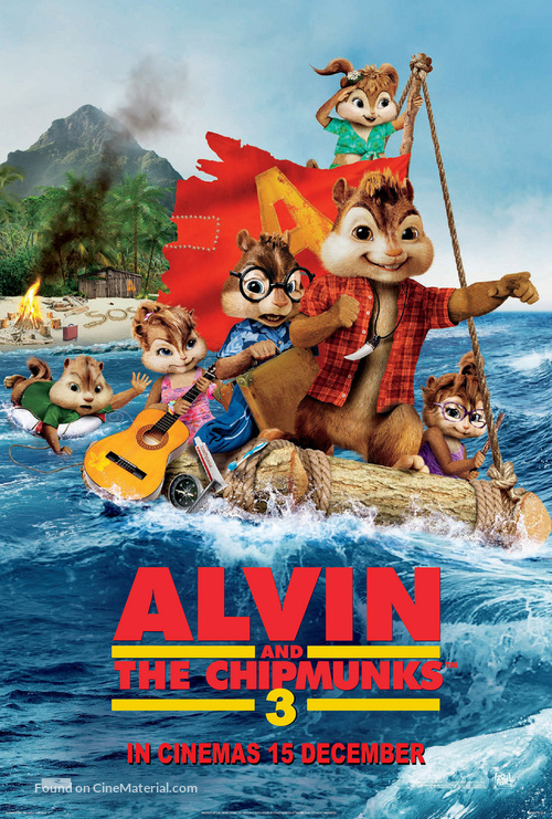 Alvin and the Chipmunks: Chipwrecked - British Theatrical movie poster