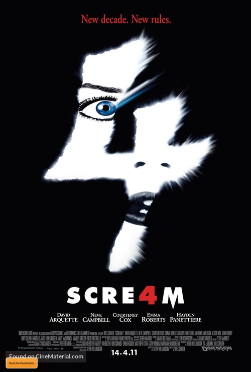 Scream 4 - Australian Movie Poster