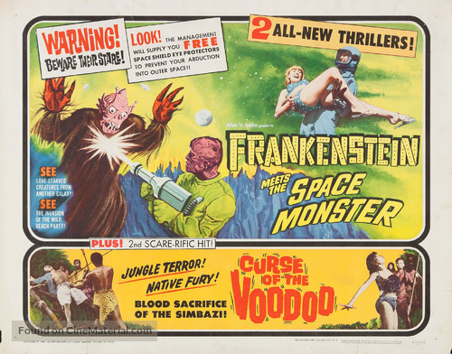 Frankenstein Meets the Spacemonster - Combo movie poster