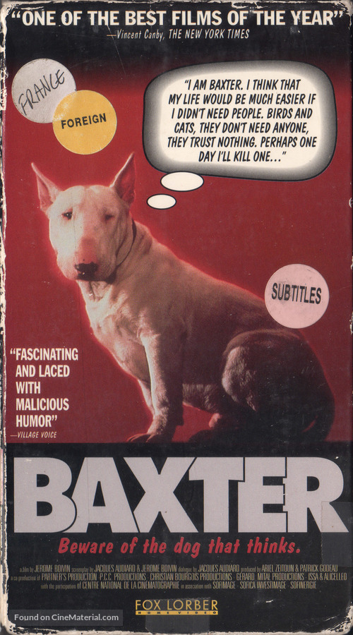 Baxter - VHS movie cover