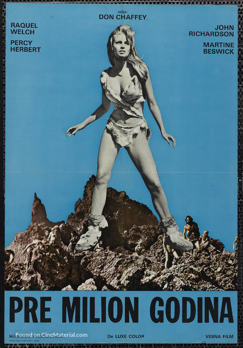 One Million Years B.C. - Yugoslav Movie Poster