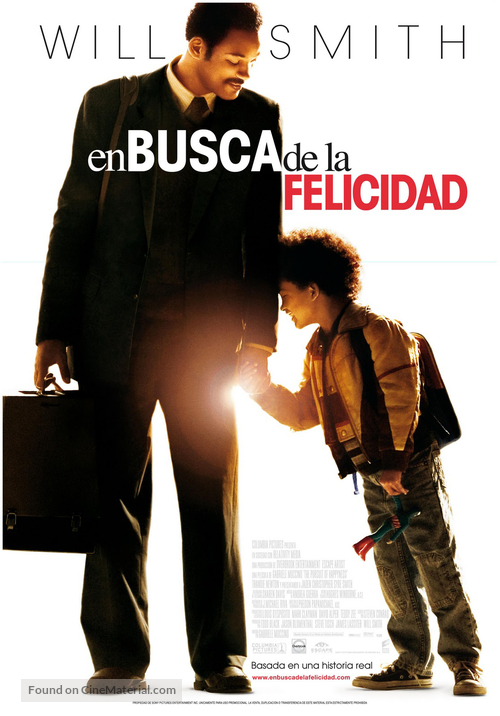 The Pursuit of Happyness - Spanish Movie Poster