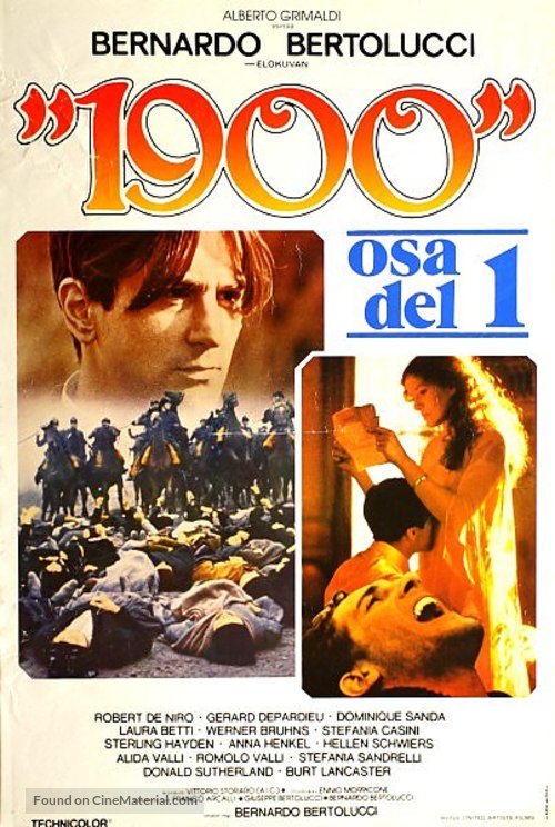 Novecento - Finnish Movie Poster